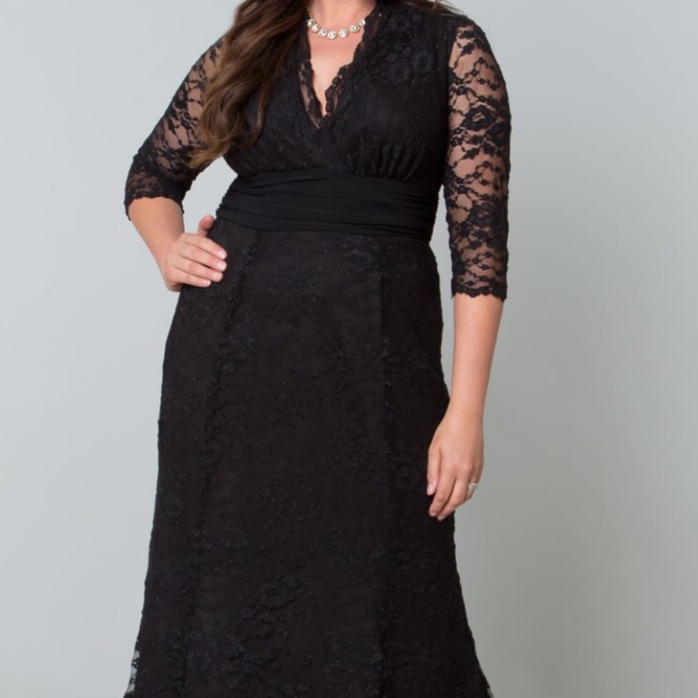 Kiyonna Siren Dress Black 5X NWT